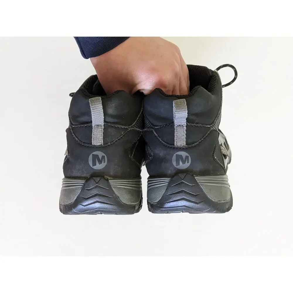 Merrell ML-B Moab FST Mid Waterproof Black Sneakers Boots Size 5.5M MY57967